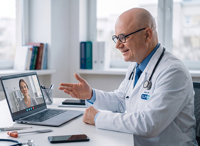Telehealth video consultation